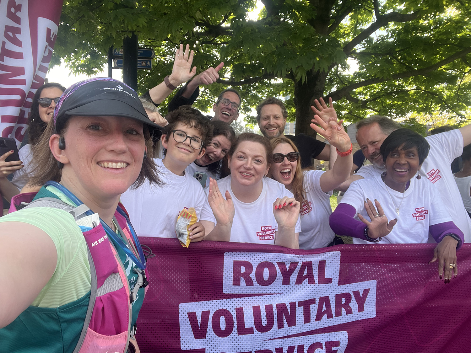 Royal Voluntary Service supporters at a Marathon
